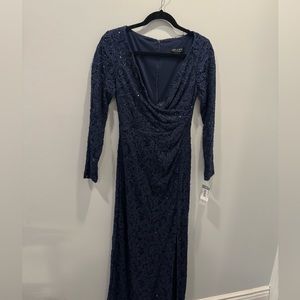 NWT Alex and Eve lace gown